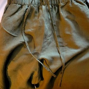Linen Pants Moss Green